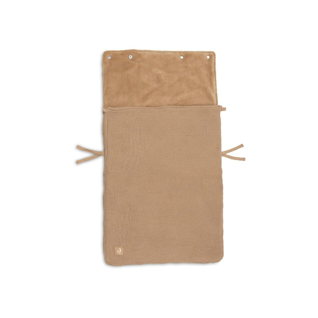 Jollein Voetenzak Voor Draagbare Autostoel Groep 0+ Basic Knit Hazel