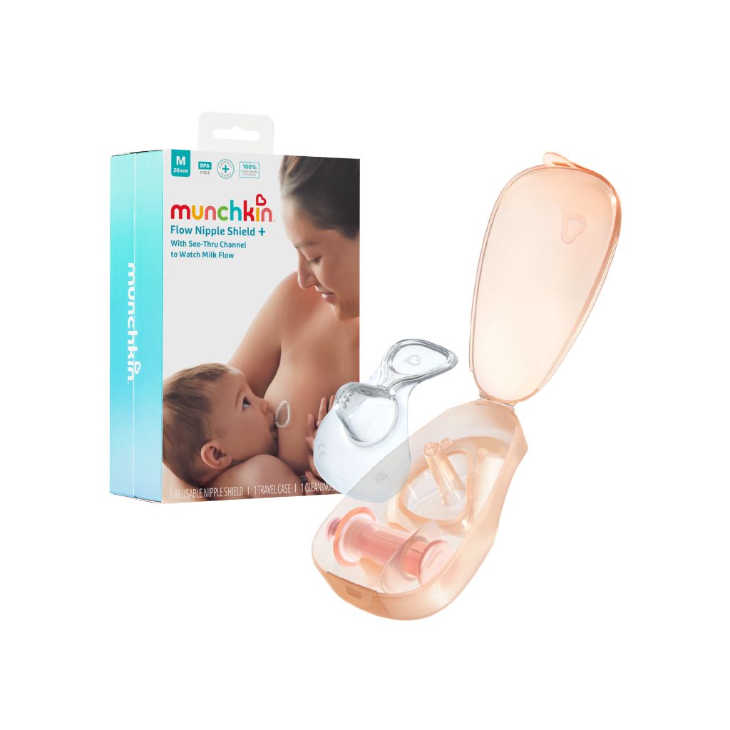 Munchkin Kit De Démarrage Flow Capuchon Pour Mamelon / Téterelle Silicone 20 mm - 3 Pièces