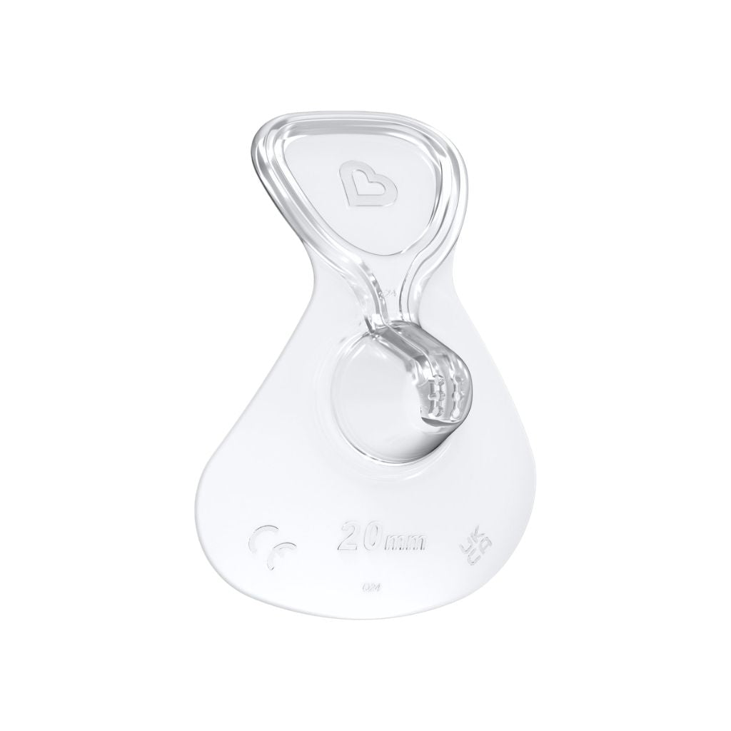 Munchkin Kit De Démarrage Flow Capuchon Pour Mamelon / Téterelle Silicone 20 mm - 3 Pièces