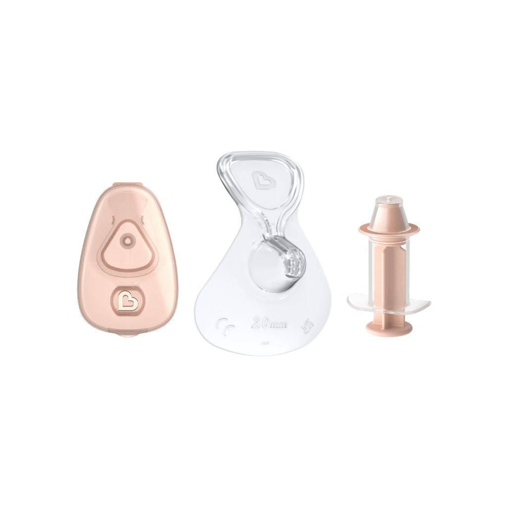 Munchkin Kit De Démarrage Flow Capuchon Pour Mamelon / Téterelle Silicone 20 mm - 3 Pièces