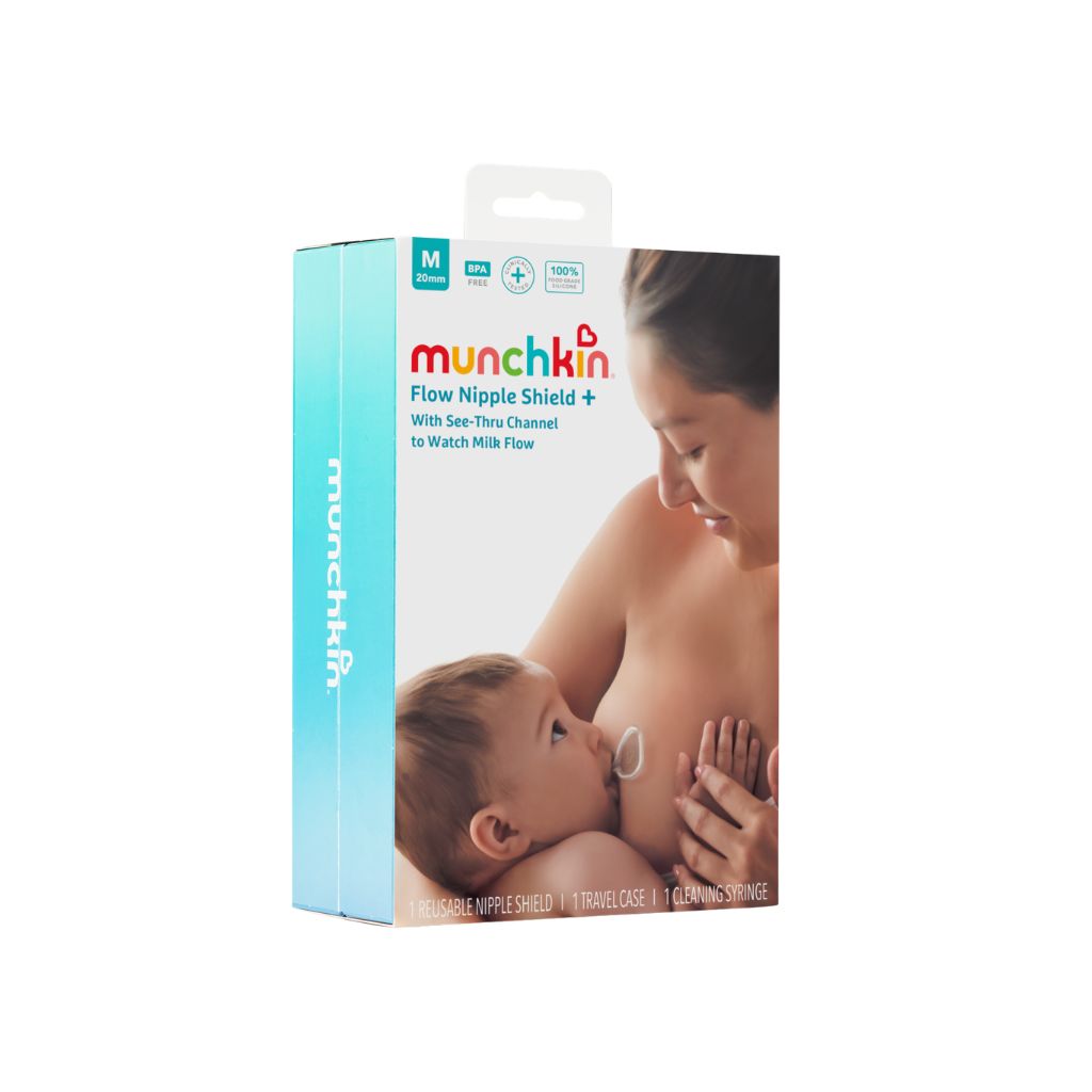 Munchkin Kit De Démarrage Flow Capuchon Pour Mamelon / Téterelle Silicone 20 mm - 3 Pièces