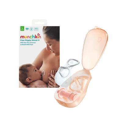 Munchkin Kit De Démarrage Flow Capuchon Pour Mamelon / Téterelle Silicone 24 mm - 3 Pièces