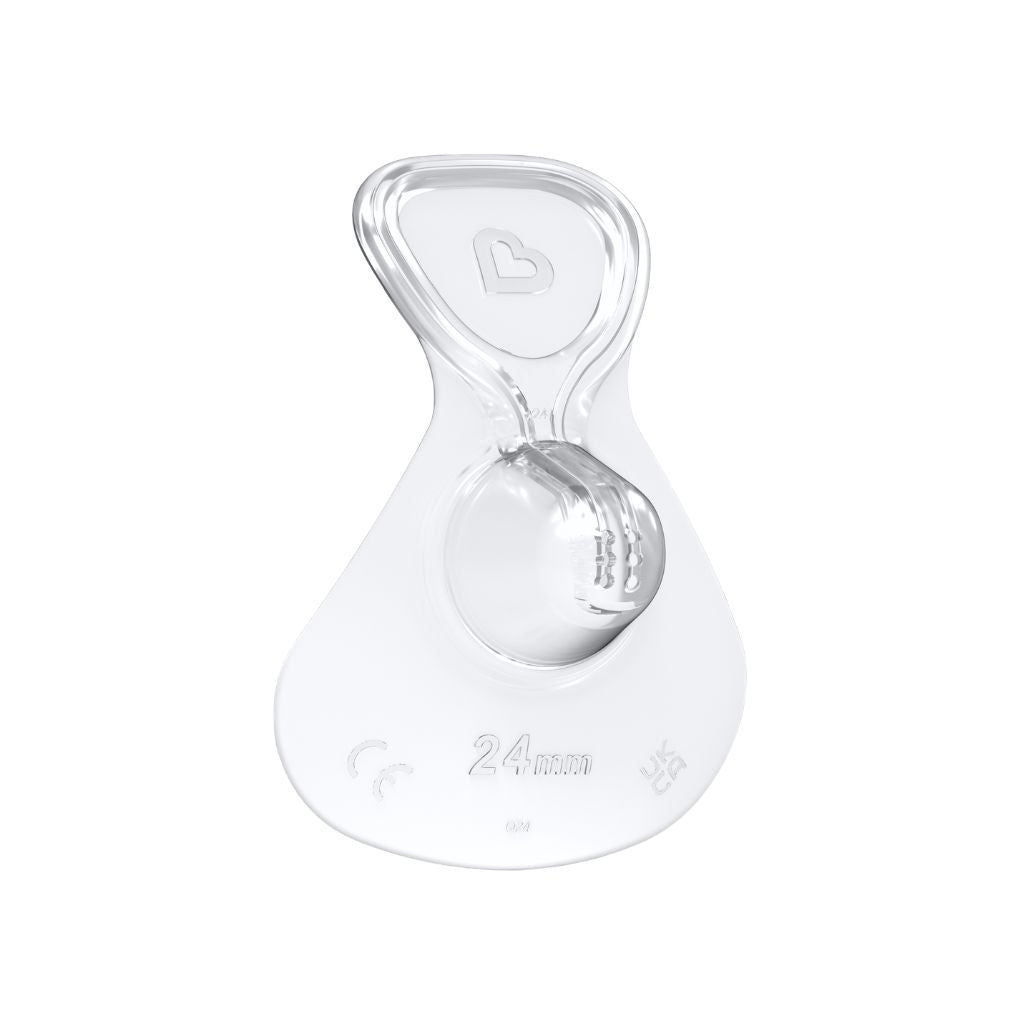 Munchkin Kit De Démarrage Flow Capuchon Pour Mamelon / Téterelle Silicone 24 mm - 3 Pièces