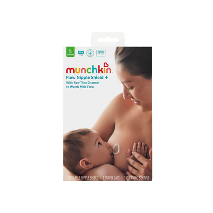 Munchkin Kit De Démarrage Flow Capuchon Pour Mamelon / Téterelle Silicone 24 mm - 3 Pièces