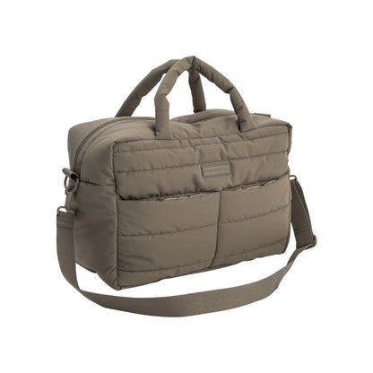 Done by Deer Sac à Langer Quilted Taupe