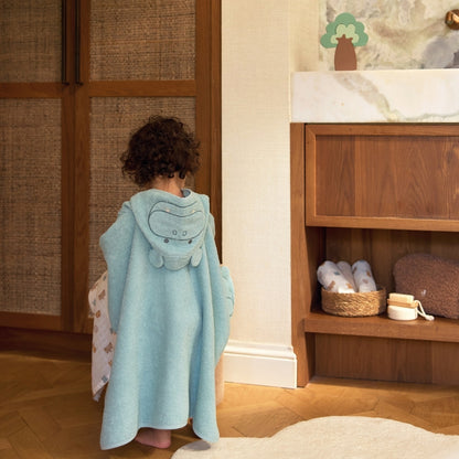 Jollein Badcape Hippo Happy Multi 70 x 130 cm
