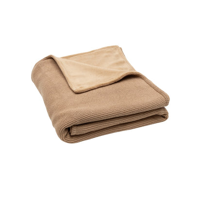 Jollein Couverture Pour Lit Basic Knit Fleece / Hazel Lg 100 x L 150 cm
