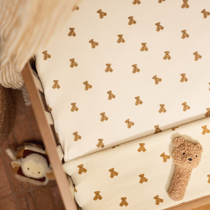 Jollein Deken Voor Wieg Mini Teddy Bear Little Waffle / Fluffy Multi B 75 x L 100 cm