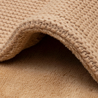Jollein Couverture Pour Berceau Fleece Basic Knit Hazel Lg 75 x L 100 cm
