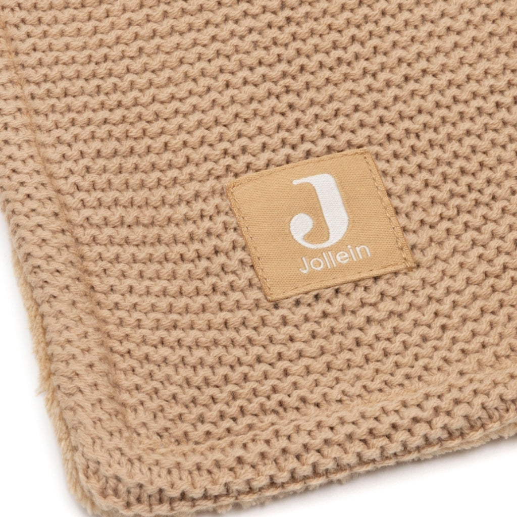 Jollein Couverture Pour Berceau Fleece Basic Knit Hazel Lg 75 x L 100 cm
