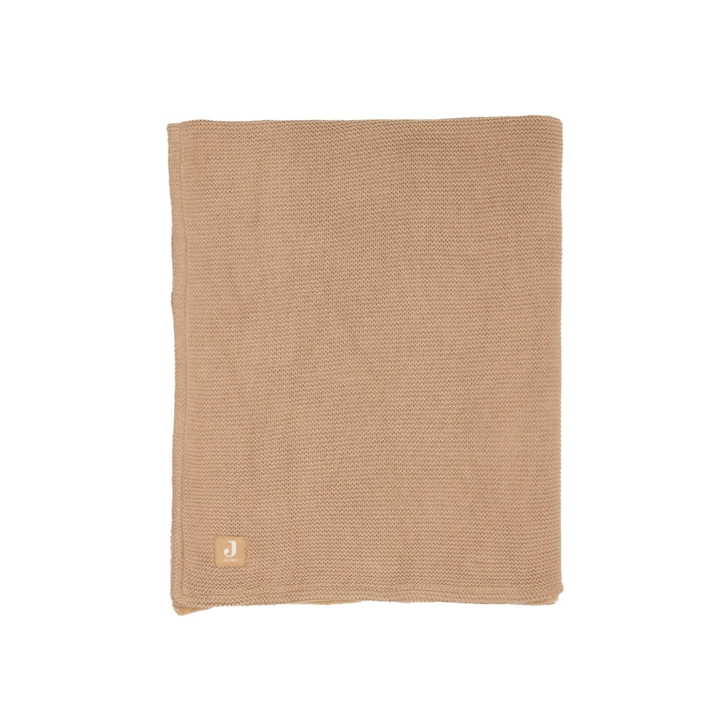 Jollein Couverture Pour Berceau Fleece Basic Knit Hazel Lg 75 x L 100 cm