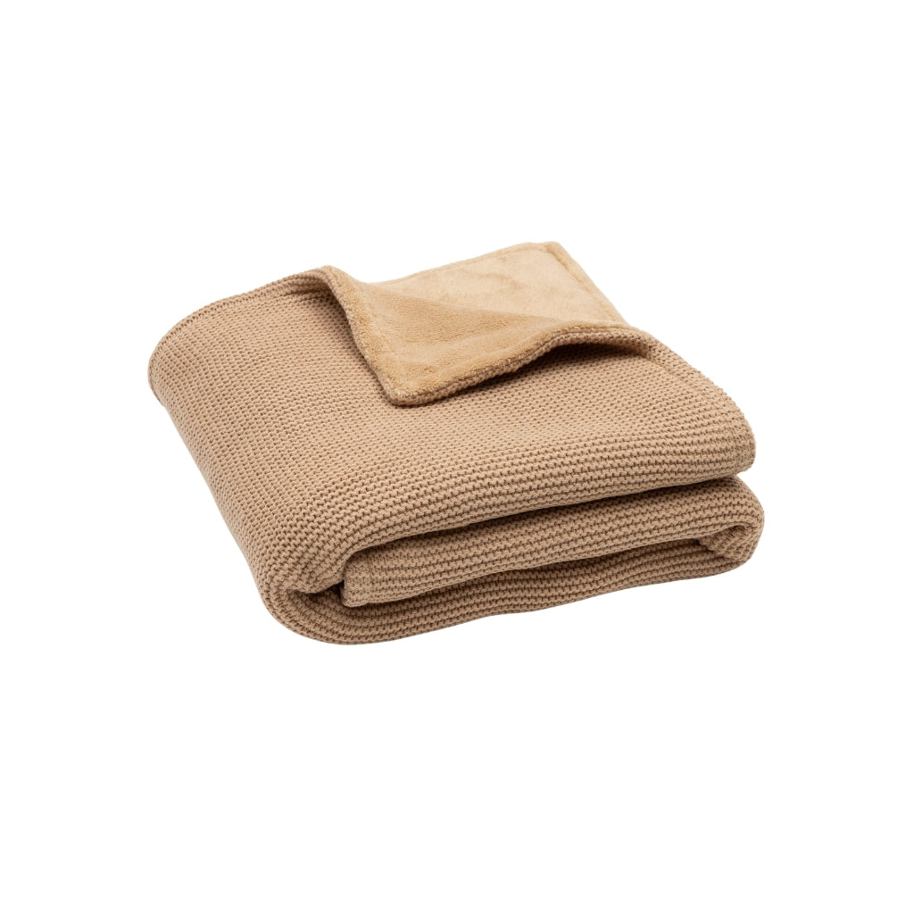 Jollein Couverture Pour Berceau Fleece Basic Knit Hazel Lg 75 x L 100 cm