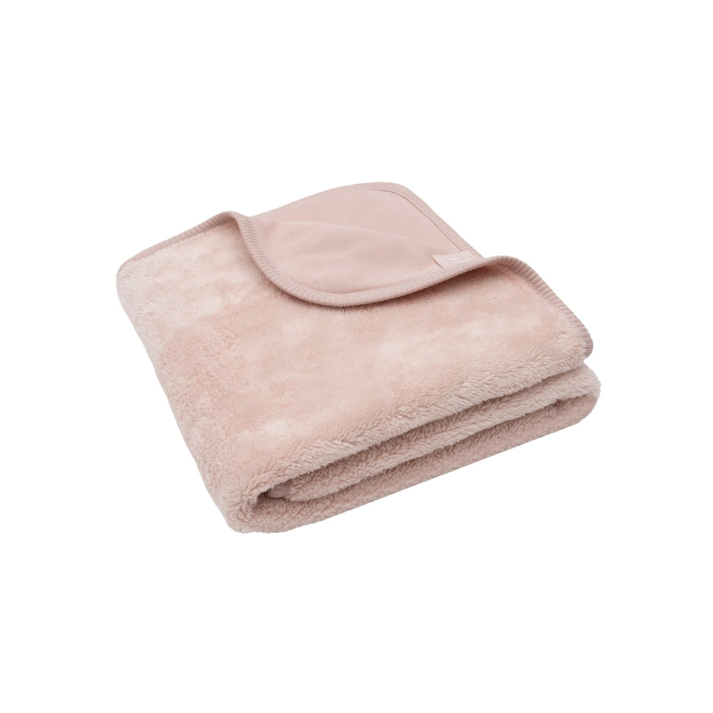 Jollein Deken Voor Wieg Basic Sherpa / Jersey Silk Rose B 75 x L 100 cm