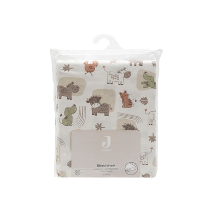 Jollein Drap-housse Pour Lit Jersey Barn Buddies Multi Lg 60 x L 120 cm