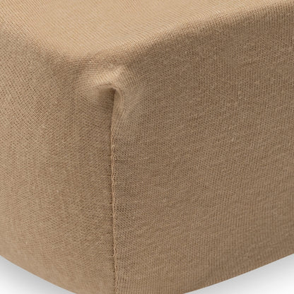 Jollein Drap-housse Pour Lit Jersey Hazel / Oatmeal Lg 60 x L 120 cm – 2 Pièces