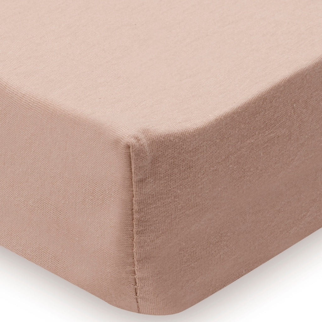 Jollein Drap-housse Pour Lit Jersey Light Terra / Oatmeal Lg 60 x L 120 cm – 2 Pièces
 