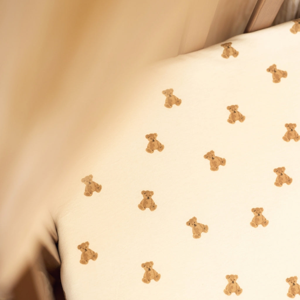Jollein Hoeslaken Voor Bed Jersey Mini Teddy Bear Multi B 60 x L 120 cm