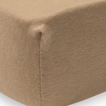 Jollein Drap-housse Pour Lit Jersey Hazel / Oatmeal Lg 70 / 75 x L 140 / 150 cm – 2 Pièces