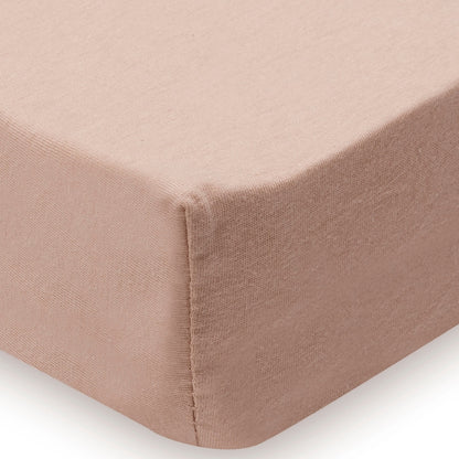 Jollein Drap-housse Pour Lit Jersey Light Terra / Oatmeal Lg 70 / 75 x L 140 / 150 cm – 2 Pièces