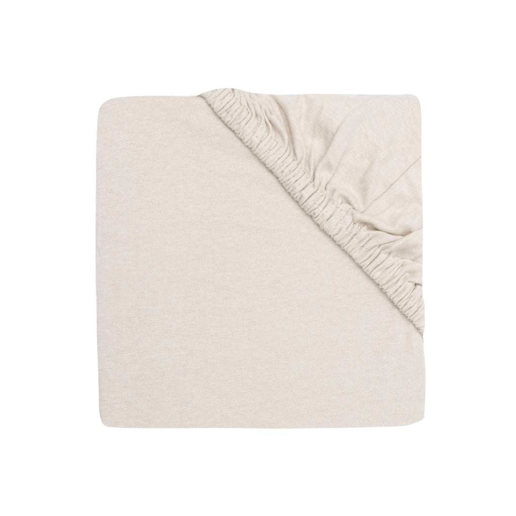 Jollein Drap-housse Pour Parc Jersey Sand Lg 75 x L 95 cm