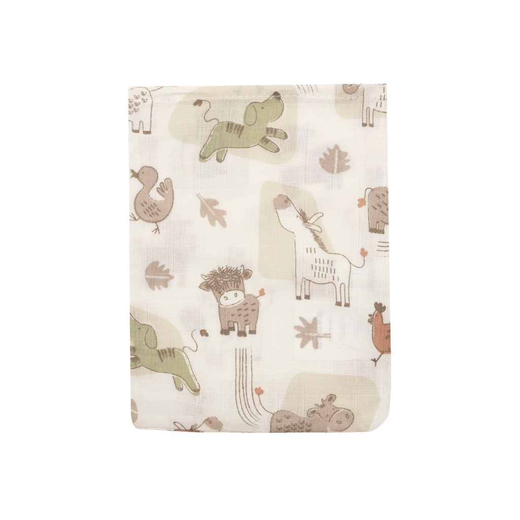 Jollein Gant De Toilette Hydrophile Barn Buddies Multi – 3 Pièces