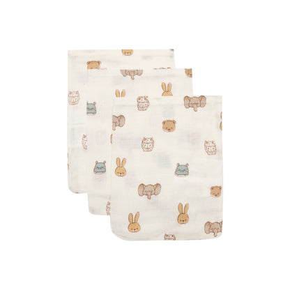 Jollein Hydrofiel Washandje Jollies Multi – 3 Stuks