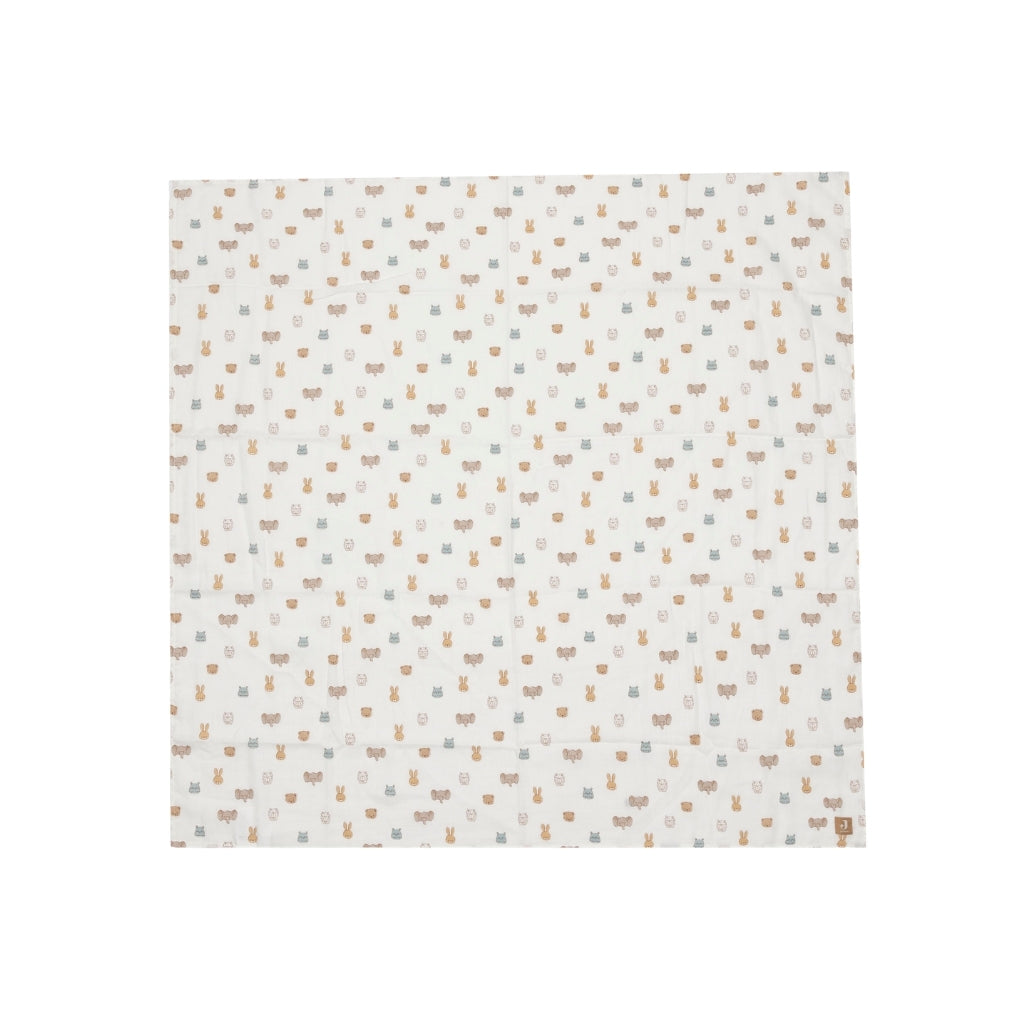 Jollein Essuie Tetra Jollies Multi Lg 115 x L 115 cm – 2 Pièces