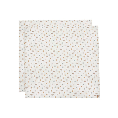Jollein Essuie Tetra Jollies Multi Lg 115 x L 115 cm – 2 Pièces