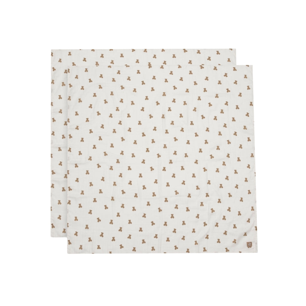 Jollein Essuie Tetra Mini Teddy Bear Multi Lg 115 x L 115 cm – 2 Pièces