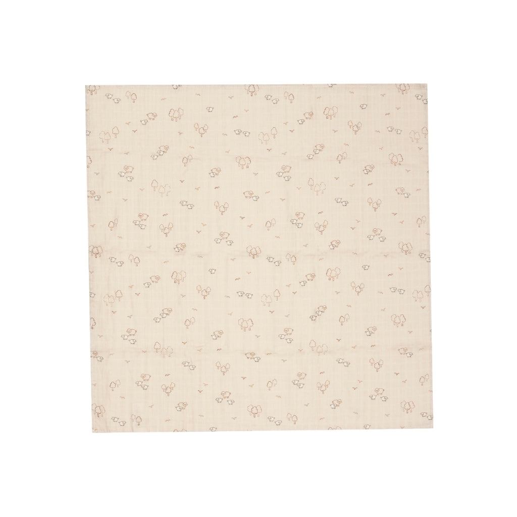 Jollein Tetradoek Woolly Multi B 70 x L 70 cm – 3 Stuks