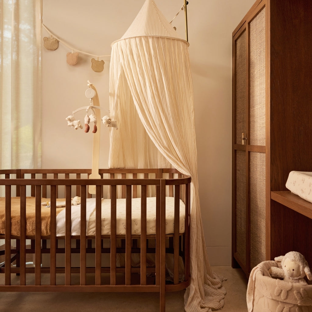 Jollein Klamboe Stripe Oatmeal / Hazel 245 cm