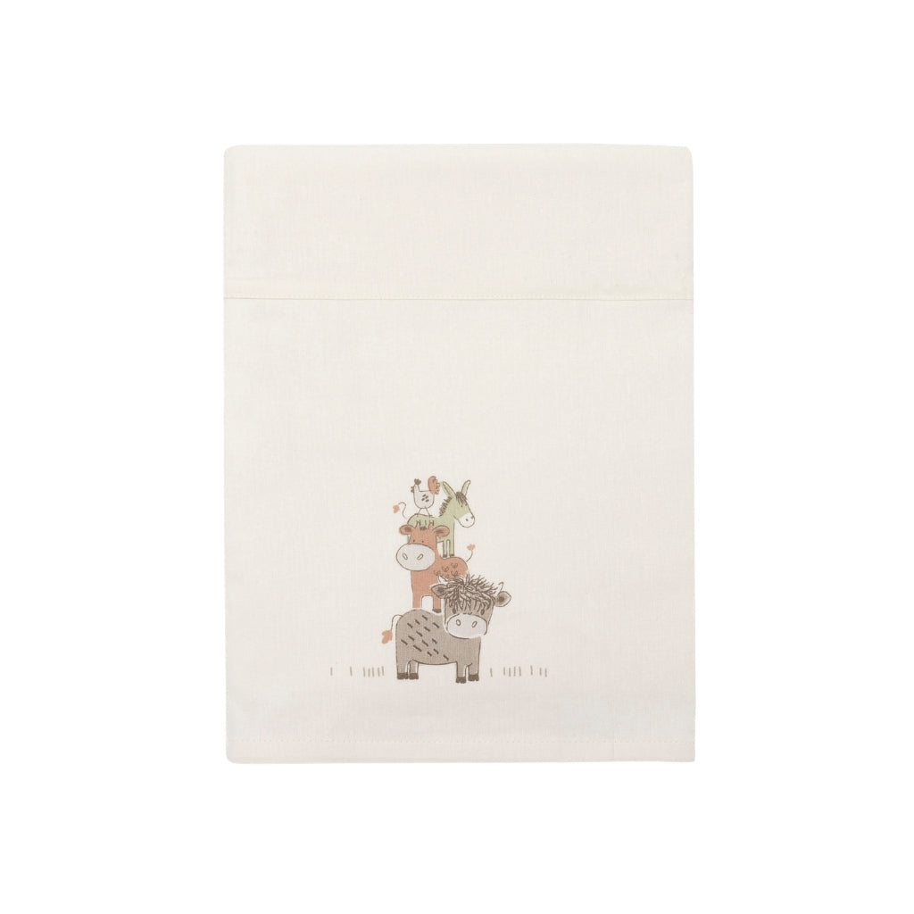 Jollein Drap Pour Berceau Barn Buddies Multi Lg 75 x L 100 cm