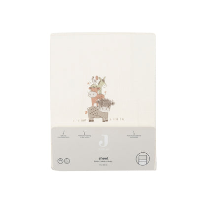 Jollein Drap Pour Berceau Barn Buddies Multi Lg 75 x L 100 cm
