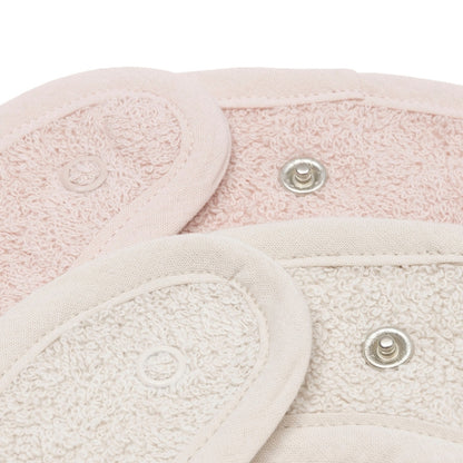 Jollein Slabbetje Badstof Silk Rose / Sand – 2 Stuks