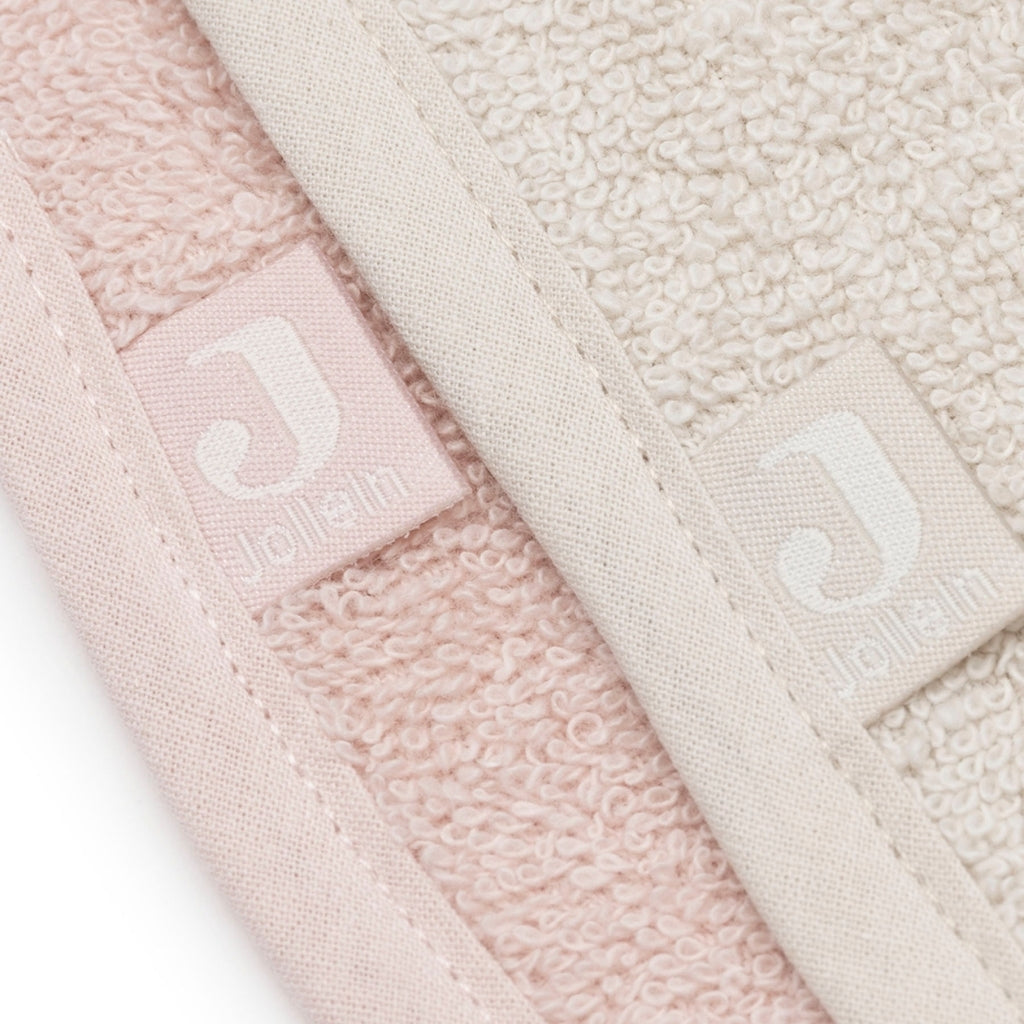 Jollein Slabbetje Badstof Silk Rose / Sand – 2 Stuks