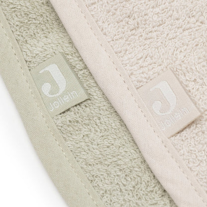 Jollein Bavoir En Tissu éponge Soft Matcha / Sand – 2 Pièces
 