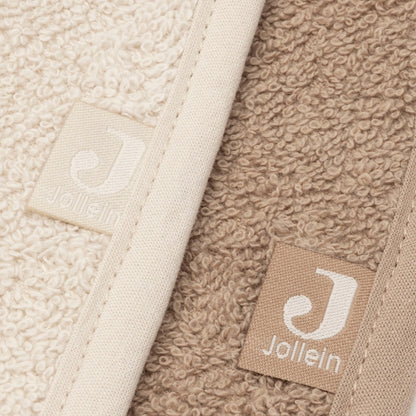 Jollein Bandana Slab Sand / Milky Coffee – 2 Stuks
