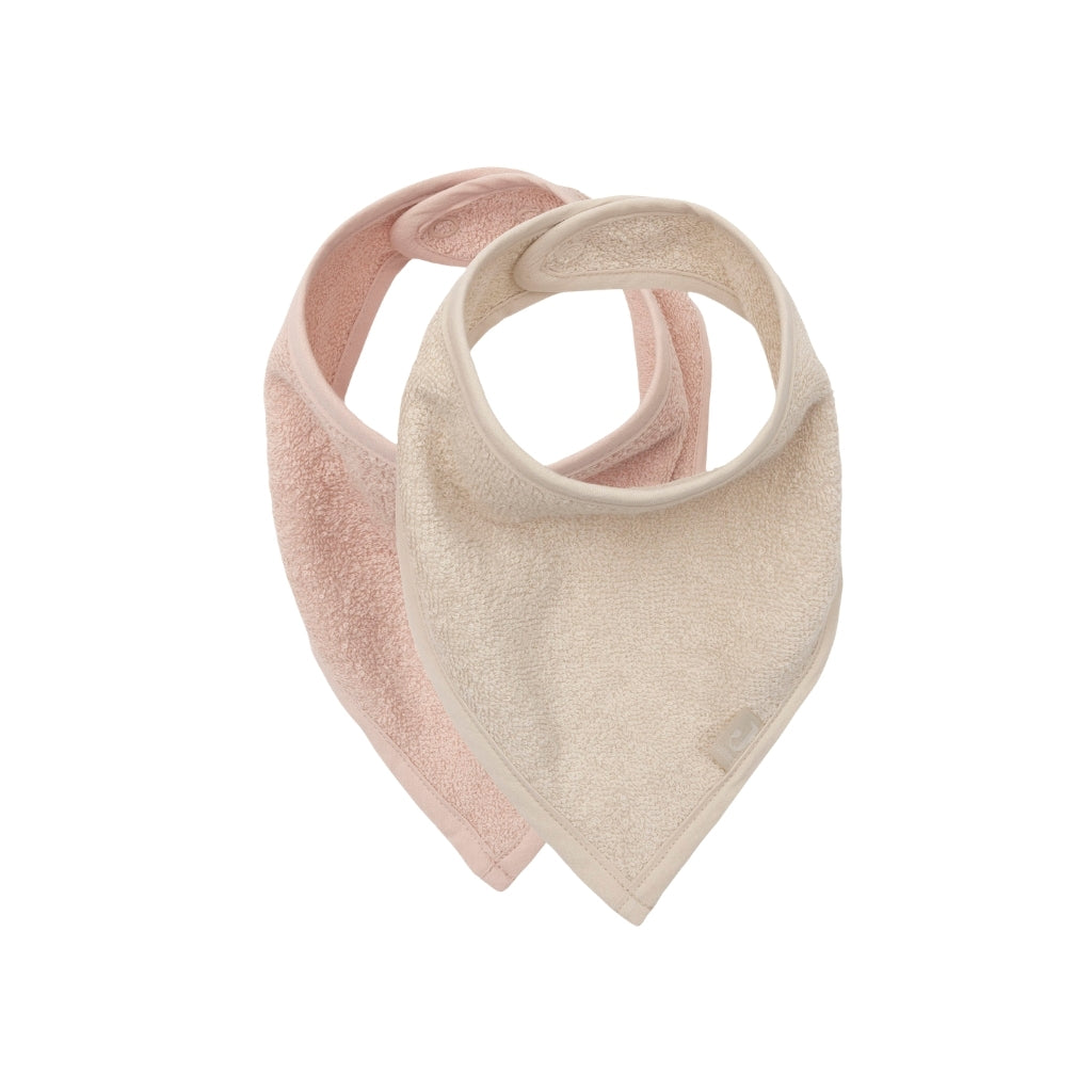 Jollein Bandana Slab Silk Rose / Sand – 2 Stuks