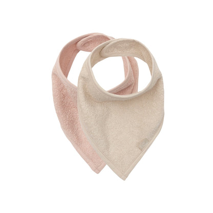 Jollein Bandana Slab Silk Rose / Sand – 2 Stuks