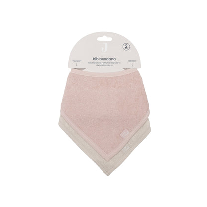 Jollein Bandana Slab Silk Rose / Sand – 2 Stuks