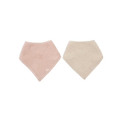 Jollein Bandana Slab Silk Rose / Sand – 2 Stuks