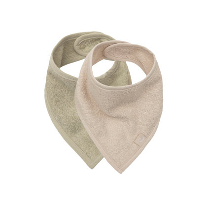 Jollein Bavoir Bandana Matcha / Sand – 2 Pièces