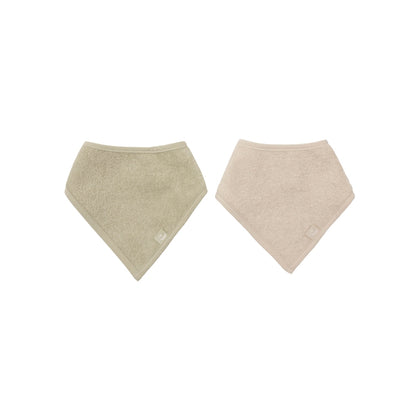 Jollein Bavoir Bandana Matcha / Sand – 2 Pièces