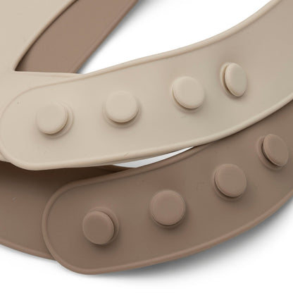 Jollein Slabbetje Siliconen Natural Shades – 2 Stuks