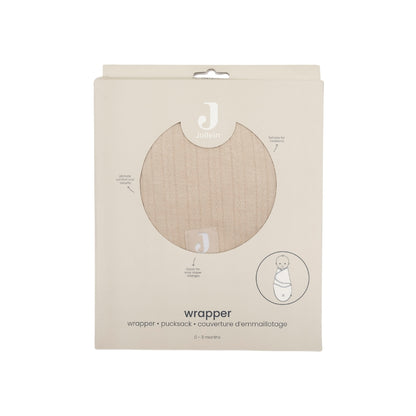 Jollein Inbakerdoek Wrapper Ajour TOG 0,5 Sand 55 cm