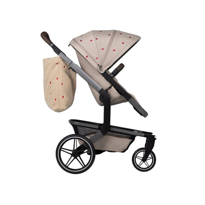 Joolz x Studio Noos 2-en-1 Poussette Day5 Sandy Taupe / Red Hearts + Nacelle Sandy Taupe / Red Hearts + Mom Bag Red Hearts