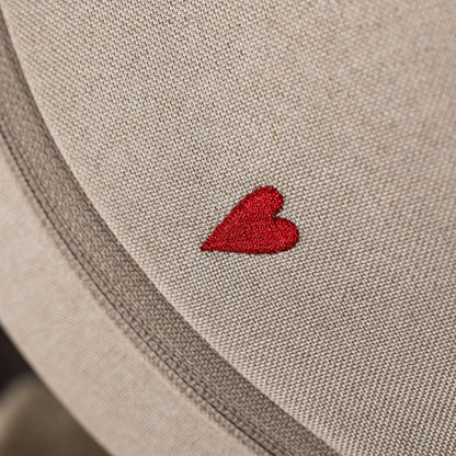 Joolz x Studio Noos 2-en-1 Poussette Day5 Sandy Taupe / Red Hearts + Nacelle Sandy Taupe / Red Hearts + Mom Bag Red Hearts