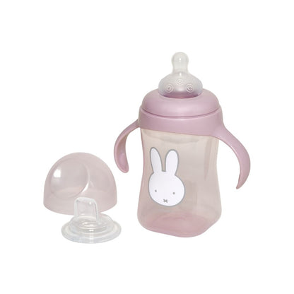 Koko 2-in-1 Oefenbeker Met Zachte Tuit 300 ml Miffy Pink