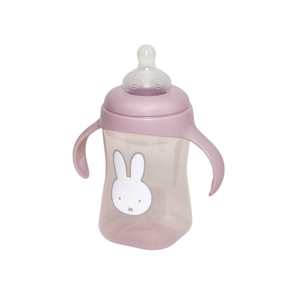 Koko 2-in-1 Oefenbeker Met Zachte Tuit 300 ml Miffy Pink