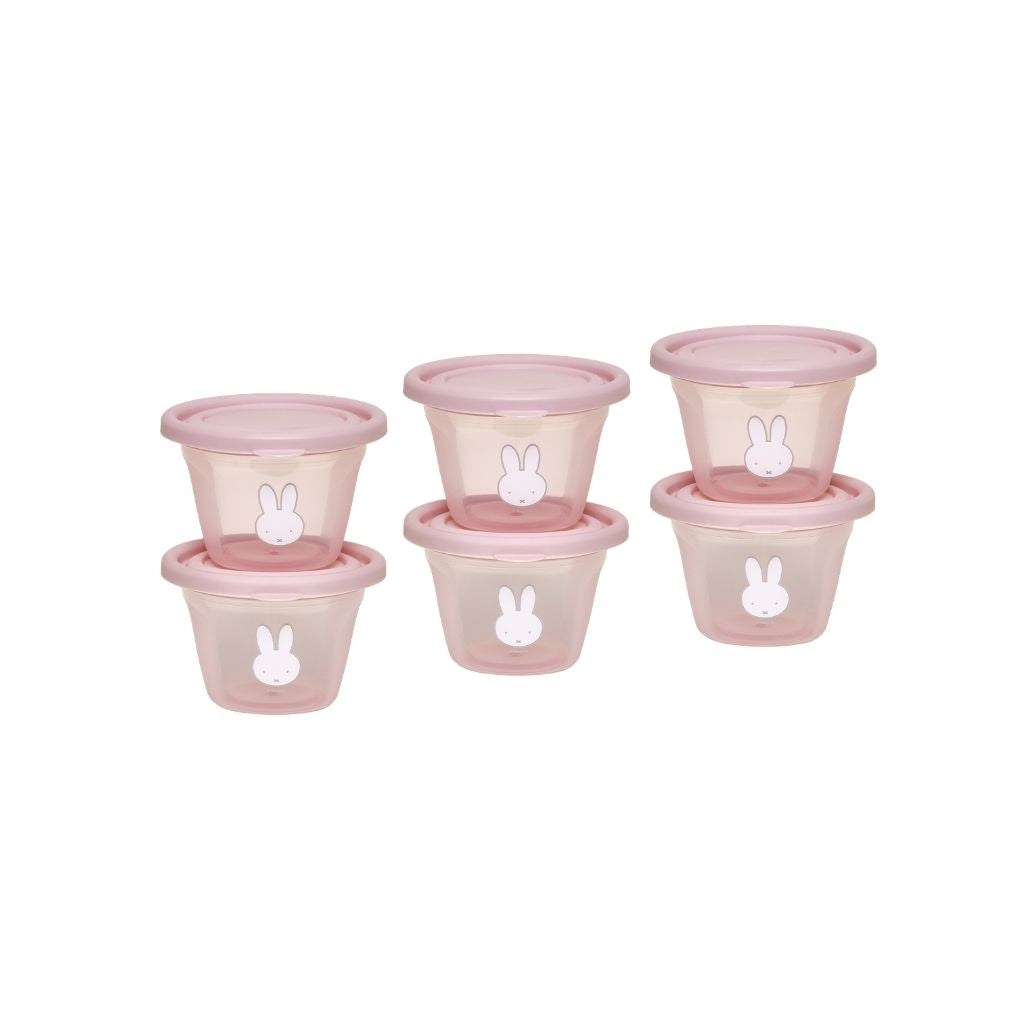 Koko Pots De Conservation De 120 ml Miffy Pink - 6 Pièces